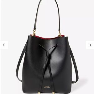 Ralph Lauren Leather Debbie Drawstring bucket bag